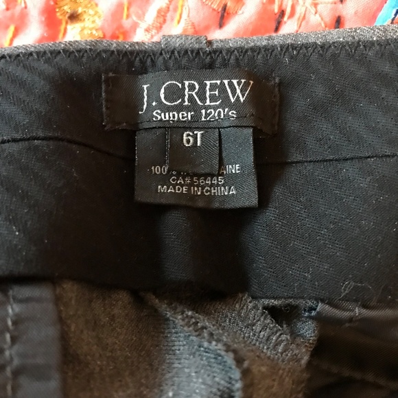 JCrew Dark Grey Wool Trousers - Picture 2 of 5